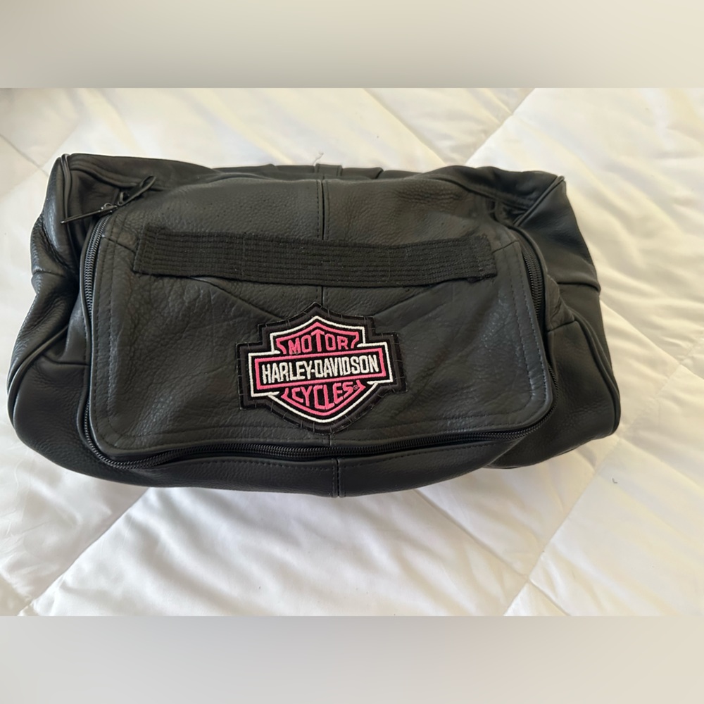 Harley Davidson Leather Travel Bag